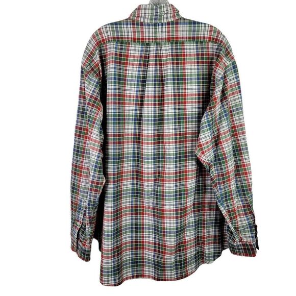 Polo Ralph Lauren Oxford Men's XL Red Plaid Long Sleeve Button Down Shirt - Picture 3 of 9